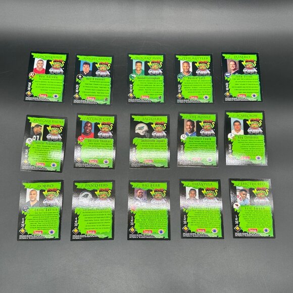 Vintage Football Cards 1994 Monsters Of The Gridiron NFL Lot Of 15 Sports Faulk - Picture 2 of 5